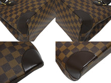 画像をギャラリービューアに読み込む, 極美品 LOUIS VUITTON ルイヴィトン ハムステッドPM ハンドバッグ ブラウン N51205 ダミエ ゴールド金具 中古 4b009348