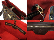 画像をギャラリービューアに読み込む, 極美品 LOUIS VUITTON ルイヴィトン ハムステッドPM ハンドバッグ ブラウン N51205 ダミエ ゴールド金具 中古 4b009348