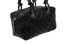 Load image into Gallery viewer, 極美品 CHANEL シャネル スモール ボーリングバッグ ハンドバッグ A29792 12番台 ココマーク カーフスキン キルティング ブラック 中古 4b009355