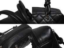 Load image into Gallery viewer, 極美品 CHANEL シャネル スモール ボーリングバッグ ハンドバッグ A29792 12番台 ココマーク カーフスキン キルティング ブラック 中古 4b009355