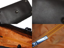 画像をギャラリービューアに読み込む, CHANEL シャネル カンボンライン ラージトートバッグ 10番台 A25169 ココマーク カーフスキン パテントレザー ブラウン 美品 中古 4b009356