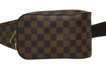 画像をギャラリービューアに読み込む, LOUIS VUITTON ルイヴィトン ジェロニモス ウエストバッグ ボディバッグ N51994 ダミエ ブラウン 美品 中古 4b009360