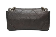 画像をギャラリービューアに読み込む, CHANEL シャネル ワイルドステッチ Wチェーンショルダーバッグ 10番台 ココマーク キャビアスキン ブラウン 美品 中古 4b009362