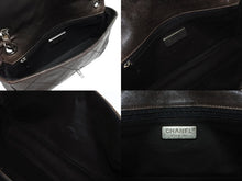 画像をギャラリービューアに読み込む, CHANEL シャネル ワイルドステッチ Wチェーンショルダーバッグ 10番台 ココマーク キャビアスキン ブラウン 美品 中古 4b009362