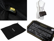 画像をギャラリービューアに読み込む, CHANEL シャネル ワイルドステッチ Wチェーンショルダーバッグ 10番台 ココマーク キャビアスキン ブラウン 美品 中古 4b009362