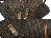 画像をギャラリービューアに読み込む, Christian Dior クリスチャンディオール ロマンティックライン ハンドバッグ LCS44706 トロッター柄 PVC レザー ブラウン 美品 中古 4b009363
