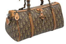 画像をギャラリービューアに読み込む, Christian Dior クリスチャンディオール ロマンティックライン ハンドバッグ LCS44706 トロッター柄 PVC レザー ブラウン 美品 中古 4b009363