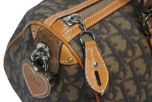 画像をギャラリービューアに読み込む, Christian Dior クリスチャンディオール ロマンティックライン ハンドバッグ LCS44706 トロッター柄 PVC レザー ブラウン 美品 中古 4b009363