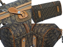 画像をギャラリービューアに読み込む, Christian Dior クリスチャンディオール ロマンティックライン ハンドバッグ LCS44706 トロッター柄 PVC レザー ブラウン 美品 中古 4b009363