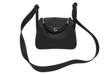 画像をギャラリービューアに読み込む, 新品未使用 HERMES エルメス ハンドバッグ リンディミニ カーキ シルバー金具 ヴォースイフト W刻印 中古 4b009364