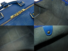 画像をギャラリービューアに読み込む, 極美品 LOUIS VUITTON ルイヴィトン エピ キーポル55 ボストンバッグ レザー ブルー M42955 ロゴ 旅行バッグ 青 鞄 中古 4b009365