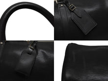 画像をギャラリービューアに読み込む, 極美品 LOUIS VUITTON ルイヴィトン キーポル45 ボストンバッグ M59152 エピレザー ブラック ゴールド金具 中古 4b009366
