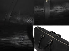 画像をギャラリービューアに読み込む, 極美品 LOUIS VUITTON ルイヴィトン キーポル45 ボストンバッグ M59152 エピレザー ブラック ゴールド金具 中古 4b009366