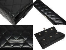 画像をギャラリービューアに読み込む, CHROME HEARTS クロムハーツ ディナーバッグ クラッチバッグ ラージクロス マトラッセ ラムスキン ブラック 中古 4b009367