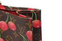 画像をギャラリービューアに読み込む, 極美品 LOUIS VUITTON ルイヴィトン モノグラム チェリー サックプラ トートバッグ ブラウン M95010 村上隆 2005年春夏 中古 4b009368