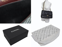 画像をギャラリービューアに読み込む, 極美品 CHANEL シャネル デカマトラッセ 30 Wフラップ Wチェーンショルダーバッグ 15番台 ラムスキン ココマーク ゴールド金具 中古 4b009369