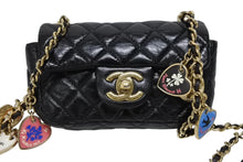 画像をギャラリービューアに読み込む, CHANEL シャネル ミニミニマトラッセ チェーンショルダーポーチ 12番台 ココマーク ラムスキン ブラック 美品 中古 4b009370
