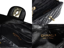 画像をギャラリービューアに読み込む, CHANEL シャネル ミニミニマトラッセ チェーンショルダーポーチ 12番台 ココマーク ラムスキン ブラック 美品 中古 4b009370