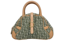 画像をギャラリービューアに読み込む, 極美品 Christian Dior クリスチャンディオール ダブルサドルバッグ ハンドバッグ PZ0901 トロッター柄 カーキ 中古 4b009371