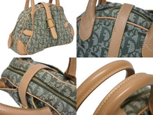 画像をギャラリービューアに読み込む, 極美品 Christian Dior クリスチャンディオール ダブルサドルバッグ ハンドバッグ PZ0901 トロッター柄 カーキ 中古 4b009371