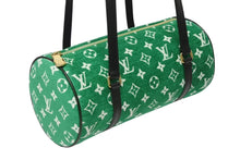 画像をギャラリービューアに読み込む, 新品同様 LOUIS VUITTON ルイヴィトン パピヨン26 モノグラム ジャガード ベルベット ハンド バッグ グリーン M46206 中古 4b009374