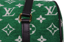 画像をギャラリービューアに読み込む, 新品同様 LOUIS VUITTON ルイヴィトン パピヨン26 モノグラム ジャガード ベルベット ハンド バッグ グリーン M46206 中古 4b009374