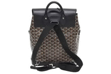 画像をギャラリービューアに読み込む, GOYARD ゴヤール アルパン バックパックMM リュック ALPIN2MMLTY01CL01P ブラック PVC レザー シルバー金具 美品 中古 4b009375