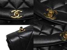 画像をギャラリービューアに読み込む, 極美品 CHANEL シャネル マトラッセ23 ダイアナ ショルダーバッグ A01165 レザー ラムスキン 2番台 ゴールド金具 ブラック 中古 4b009377