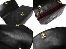 画像をギャラリービューアに読み込む, 極美品 CHANEL シャネル マトラッセ23 ダイアナ ショルダーバッグ A01165 レザー ラムスキン 2番台 ゴールド金具 ブラック 中古 4b009377