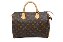 画像をギャラリービューアに読み込む, 極美品 LOUISVUITTON ルイヴィトン スピーディ30 ハンドバッグ M41526 モノグラムキャンバス ゴールド金具 ブラウン 中古 4b009378