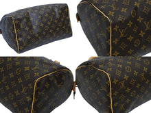 画像をギャラリービューアに読み込む, 極美品 LOUISVUITTON ルイヴィトン スピーディ30 ハンドバッグ M41526 モノグラムキャンバス ゴールド金具 ブラウン 中古 4b009378