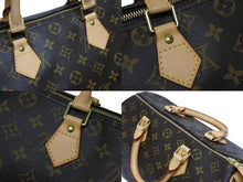 画像をギャラリービューアに読み込む, 極美品 LOUISVUITTON ルイヴィトン スピーディ30 ハンドバッグ M41526 モノグラムキャンバス ゴールド金具 ブラウン 中古 4b009378