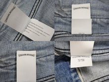画像をギャラリービューアに読み込む, 極美品 CHROME HEARTS クロムハーツ デニムジャケット サイズXXL クロスボールボタン ダガージップ ブルー シルバー925 中古 4b009380