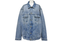 画像をギャラリービューアに読み込む, 極美品 CHROME HEARTS クロムハーツ デニムジャケット サイズXXL クロスボールボタン ダガージップ ブルー シルバー925 中古 4b009380