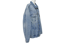 画像をギャラリービューアに読み込む, 極美品 CHROME HEARTS クロムハーツ デニムジャケット サイズXXL クロスボールボタン ダガージップ ブルー シルバー925 中古 4b009380