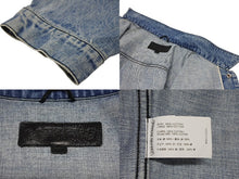 画像をギャラリービューアに読み込む, 極美品 CHROME HEARTS クロムハーツ デニムジャケット サイズXXL クロスボールボタン ダガージップ ブルー シルバー925 中古 4b009380