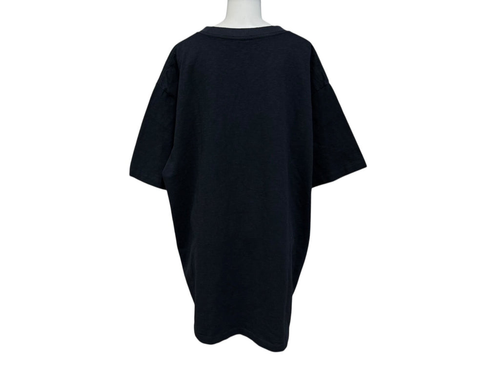 Christian Dior クリスチャンディオール 半袖Tシャツ 583J696A0849 サイズX3L グレー ネイビー ロゴ刺繍 美品 中古 4b009381