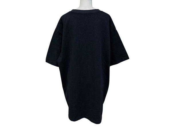 Christian Dior クリスチャンディオール 半袖Tシャツ 583J696A0849 サイズX3L グレー ネイビー ロゴ刺繍 美品 中古 4b009381