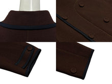 Load image into Gallery viewer, 極美品 DIOR HOMME ディオール オム 21AW ダブルブレスト チェスターコート 143C304A5300 サイズ54 ブラウン 赤茶系 中古 4b009393