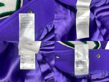 画像をギャラリービューアに読み込む, 新品同様 LOUIS VUITTON ルイヴィトン 22AW バーシティジャケット RM222 MJY HNL90E サイズ58 マルチパッチ パープル 中古 4b009394