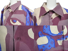 画像をギャラリービューアに読み込む, 極美品 LOUIS VUITTON ルイヴィトン × KID SUPER キッドスーパー 23AW 長袖シャツ RM232 AWY HPS77W サイズ4L マルチカラー 中古 4b009396