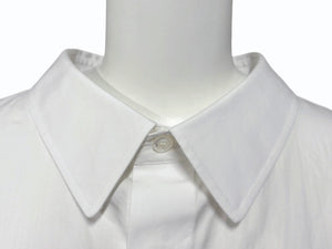 極美品 Christian Dior クリスチャンディオール 長袖 比翼ボタンシャツ 393C531A1581 サイズ44 マルチパッチ ホワイト 中古 4b009400