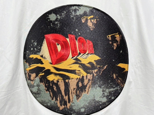 極美品 Christian Dior クリスチャンディオール 長袖 比翼ボタンシャツ 393C531A1581 サイズ44 マルチパッチ ホワイト 中古 4b009400