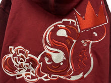 画像をギャラリービューアに読み込む, 新品未使用 SLOWBUCKS スローバックス ジップアップフーディー パーカー サイズL レッド グラデーション 刺繍 中古 4b009443