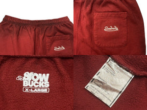 New and unused SLOW UCKS Sweatpants Size XL Red Gradient Embroidery Used 4b009455