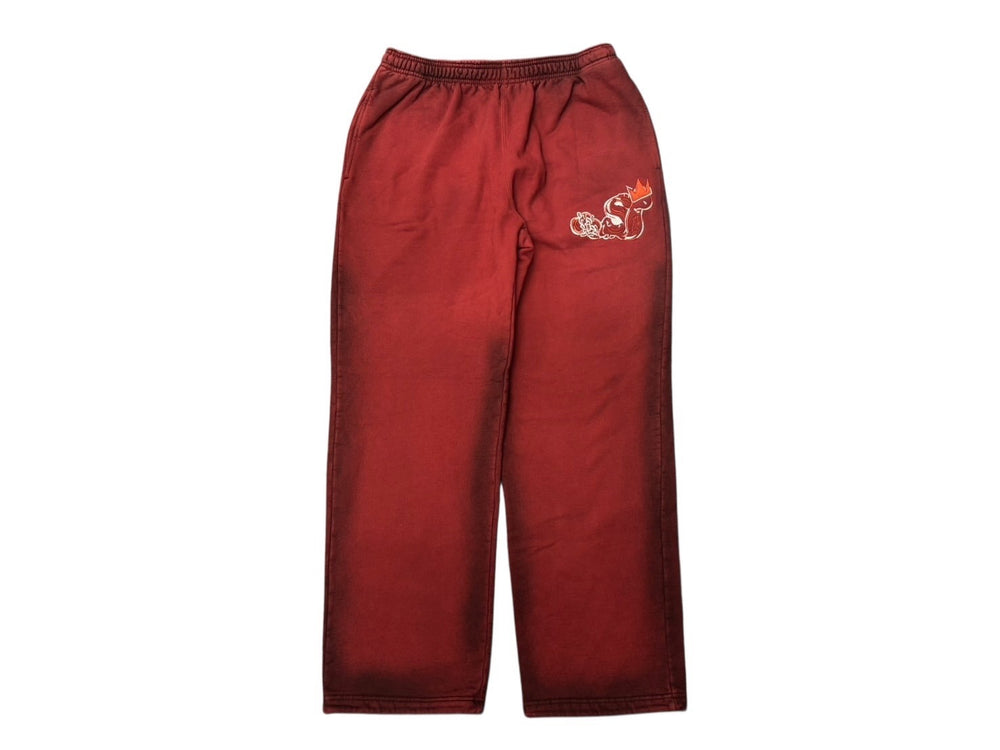 New and unused SLOWBUCKS Sweatpants Size XL Red Gradient Embroidery Used 4b009457