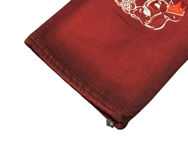 New and unused SLOWBUCKS Sweatpants Size XL Red Gradient Embroidery Used 4b009458
