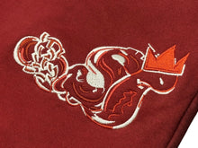 Load image into Gallery viewer, 新品未使用 SLOW UCKS スローバックス スウェットパンツ サイズXL レッド グラデーション 刺繍 中古 4b009455