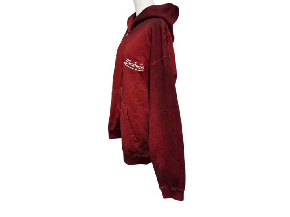 New and unused SLOWBUCKS Sweatpants Size XXL Red Gradient Embroidery Used 4b009461