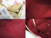 画像をギャラリービューアに読み込む, LOUIS VUITTON ルイヴィトン キーポル45 ボストンバッグ M92641 モノグラム マルチカラー ホワイト 村上隆 美品 中古 4b009463